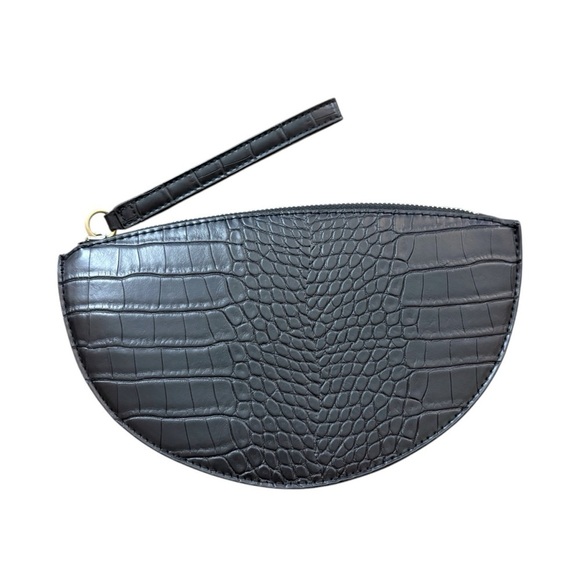 a new day Handbags - A New Day Faux Alligator Wristlet Clutch